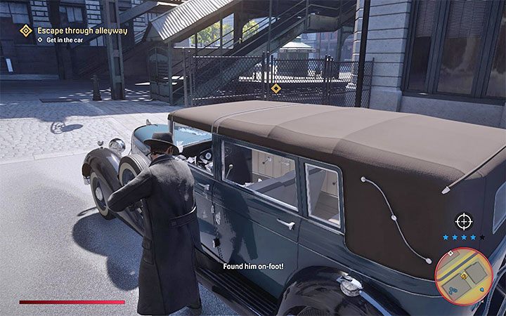Na tyłach banku stoi zaparkowana limuzyna - Mafia Definitive Edition: Praca po godzinach - solucja - Mafia 1 Definitive Edition - poradnik, solucja