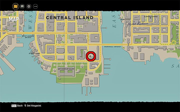 Plac budowy jest w południowej części dzielnicy Central Island - Mafia Definitive Edition: Fleme Spearr - ukryty samochód, gdzie znaleźć - Mafia 1 Definitive Edition - poradnik, solucja
