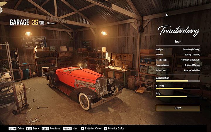Możesz wybierać ukryty samochód Trautenberg Sport po odwiedzeniu dowolnego garażu - Mafia Definitive Edition: Trautenberg Sportr - ukryty samochód, gdzie znaleźć - Mafia 1 Definitive Edition - poradnik, solucja