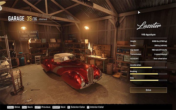 Możesz wybierać ukryty samochód Lassiter V16 Appolyon po odwiedzeniu dowolnego garażu - Mafia Definitive Edition: Lassiter V16 Appolyonr - samochód, gdzie znaleźć - Mafia 1 Definitive Edition - poradnik, solucja