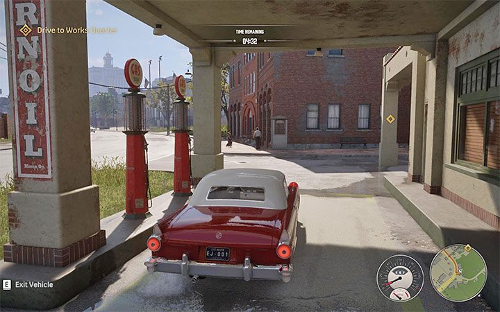 Do zaliczenia jest próba czasowa, w ramach której masz 5 minut na dotarcie do warsztatu znajdującego się w dzielnicy Works Quarter - Mafia Definitive Edition: Betty - solucja - Mafia 1 Definitive Edition - poradnik, solucja