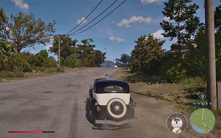 Rozpocznij ucieczkę własnym autem (o możliwie jak najlepszych osiągach) lub ukradnij radiowóz - Mafia Definitive Edition: Zainteresowanie policji - trofeum, jak zdobyć - Mafia 1 Definitive Edition - poradnik, solucja