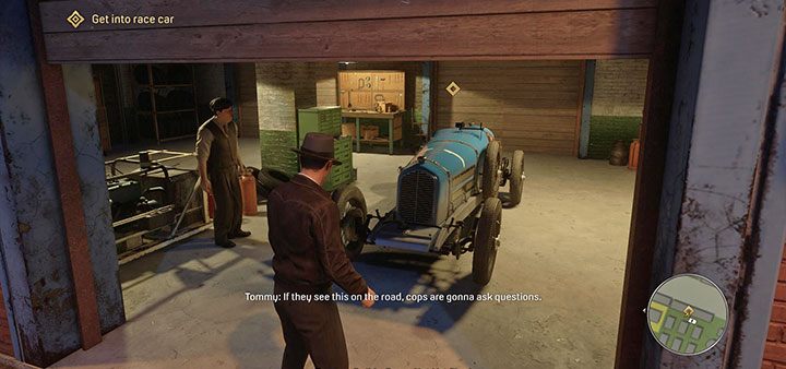 Jeśli posiadasz pojazd z dwoma siedzeniami z przodu, to Bobby do niego wsiądzie - Mafia Definitive Edition: Fair Play - solucja - Mafia 1 Definitive Edition - poradnik, solucja