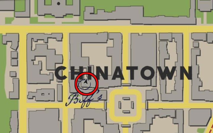 Magazyn jest w budynku w dzielnicy Chinatown wynajmowanym przez pasera Biffa - Mafia Definitive Edition: Magazyny Dime Detective - sekret, znajdźka - Mafia 1 Definitive Edition - poradnik, solucja