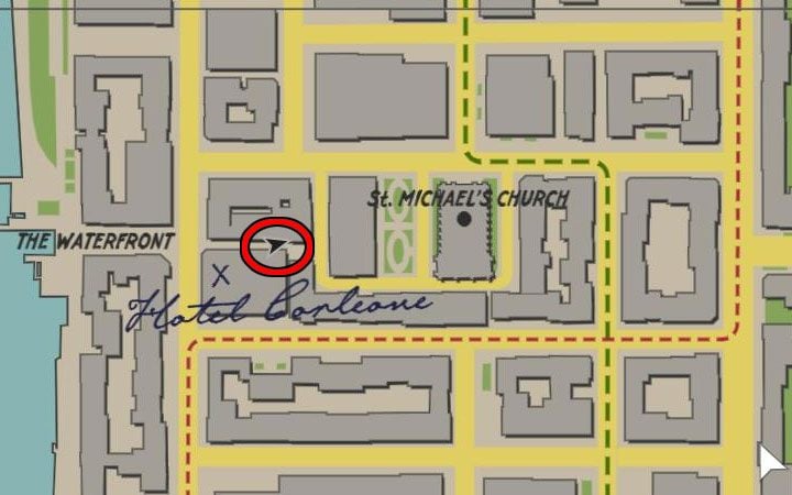 Magazyn odnajduje się w wąskiej alejce na tyłach hotelu Corleone z dzielnicy Downtown znanego z głównej misji Święty i grzesznik - Mafia Definitive Edition: Magazyny Black Mask - sekret, znajdźka - Mafia 1 Definitive Edition - poradnik, solucja