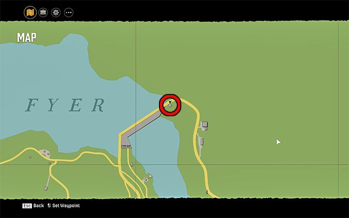 Magazyn możesz odnaleźć obok zapory Fyer Dam na terenach wiejskich - to północny kraniec mapy świata - Mafia Definitive Edition: Magazyny Terror Tales - sekret, znajdźka - Mafia 1 Definitive Edition - poradnik, solucja