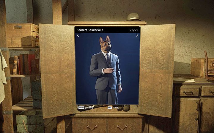 Herbert Baskerville - To przebranie z głową psa, które jest nagrodą za zaliczenie finałowej pobocznej misji Curse of the Baskervilles - Mafia Definitive Edition: Zmiana wyglądu bohatera - czy jest możliwa? - Mafia 1 Definitive Edition - poradnik, solucja