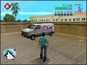 Musisz wyjechać na dach garażu przy centrum handlowym - Misje TOP-FUN - Grand Theft Auto: Vice City - poradnik do gry