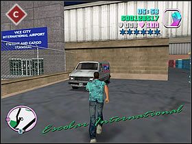 Ostatni furgon czeka w porcie, od strony lotniska, przy rozwidleniu - Misje TOP-FUN - Grand Theft Auto: Vice City - poradnik do gry