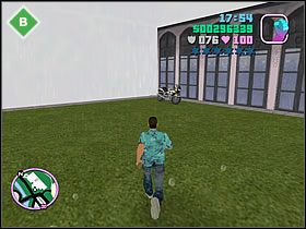 Jeśli jedziesz z hotelu do klubu Malibu, po prawej stronie mijasz wielki biały budynek - Misje specjalne - Grand Theft Auto: Vice City - poradnik do gry