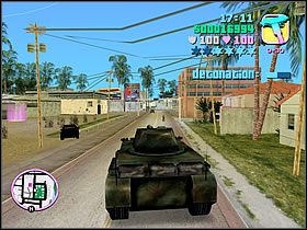 Kryjówkę masz wyznaczoną na mapie, więc zrób zwrot o 180 stopni i ruszaj w stronę punktu widocznego na mapie - Sir, Yes Sir! Colonel Cortez - Grand Theft Auto: Vice City - poradnik do gry