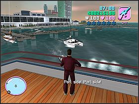 Zabierz broń czekającą na jachcie - All Hands on Deck Colonel Cortez - Grand Theft Auto: Vice City - poradnik do gry