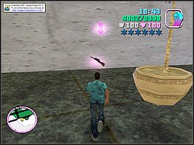 Po prawej stronie masz karabin snajperski - Check Out at the Check In - Bonus Budka Telefoniczna GTA Vice City - Grand Theft Auto: Vice City - poradnik do gry