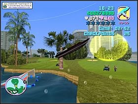Musisz zebrać określoną ilość punktów kontrolnych (świecące na żółto punkty) - Stunt Boat Challenge - Bonus Umberto Robina - Grand Theft Auto: Vice City - poradnik do gry
