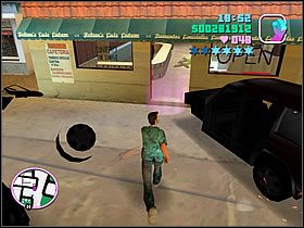 By zakończyć misję, należy wejść do kawiarni - Naval Engagement- Bonus Umberto Robina - Grand Theft Auto: Vice City - poradnik do gry