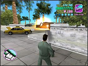 No i największe i najbardziej karkołomne zadanie - uciec z banku - The Job - Asset The Malibu - Grand Theft Auto: Vice City - poradnik do gry