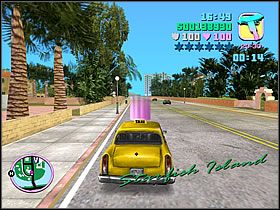 Koniecznie zaopatrz się w broń, z której można strzelać jadąc autem - V.I.P. - Asset Kaufman Cabs - Grand Theft Auto: Vice City - poradnik do gry