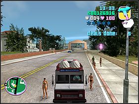 By zacząć misje, musisz wsiąść do wana zaparkowanego przed firmą lodziarską (oczywiście wpierw musisz ją kupić) - Ice Cream Factory - 01 Distribution - Asset - Grand Theft Auto: Vice City - poradnik do gry