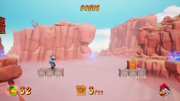 Na tym bonusowym poziomie możesz zdobyć 22 skrzynie - Crash 4: Niezły Młyn solucja, opis przejścia - Crash Bandicoot 4 - poradnik, solucja