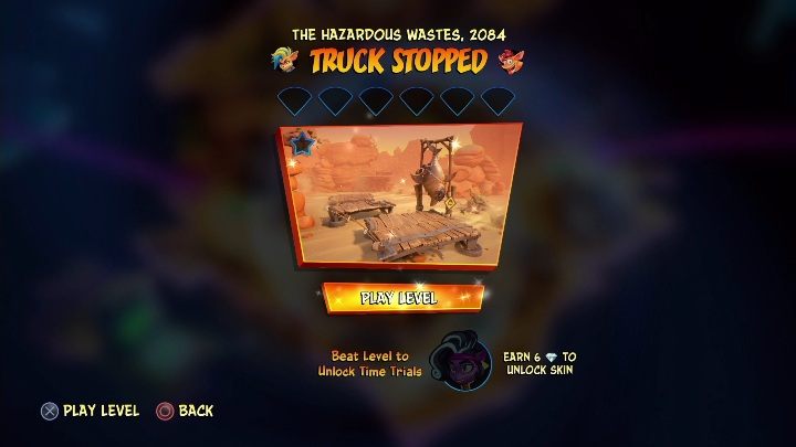 W celu odblokowania mapy - Truck Stopped musisz ukończyć Hook, Line, and Sinker - Crash 4: Gaz do dechy solucja, opis przejścia - Crash Bandicoot 4 - poradnik, solucja
