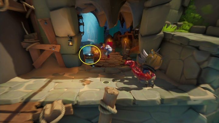 Wejście na sekretny poziom znajdziesz po przejściu na drugą stronę zbiornika wodnego - Crash 4: Zew Łupów - solucja, opis przejścia - Crash Bandicoot 4 - poradnik, solucja