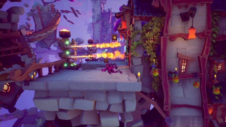 W kolejnej części mapy spotkasz pułapki z ogniem - Crash 4: Bez balansu - solucja, opis przejścia - Crash Bandicoot 4 - poradnik, solucja