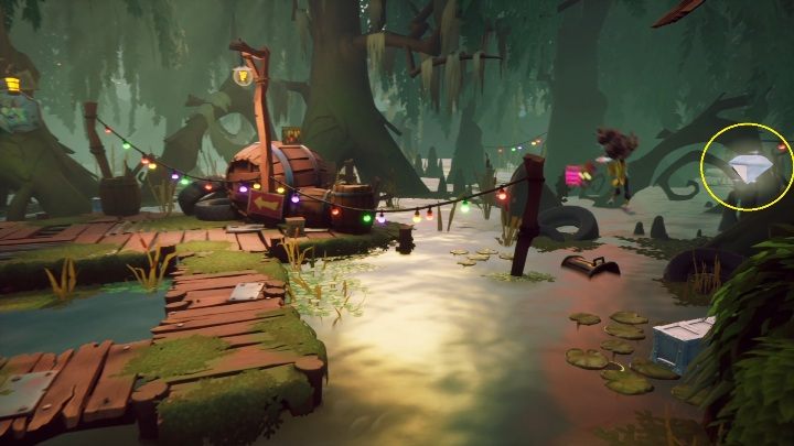 Wychyl się i przeskocz na drugą stronę tak, aby dostać się do skarbu - Crash 4: Rozlewisko - solucja, opis przejścia - Crash Bandicoot 4 - poradnik, solucja