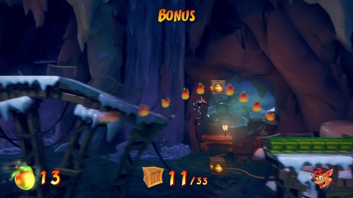 Zacznijmy od tego, że tam również znajdziesz maskę, która umożliwi Ci spowolnienie czasu - Crash 4: Śnieżny spacer - solucja, opis przejścia - Crash Bandicoot 4 - poradnik, solucja