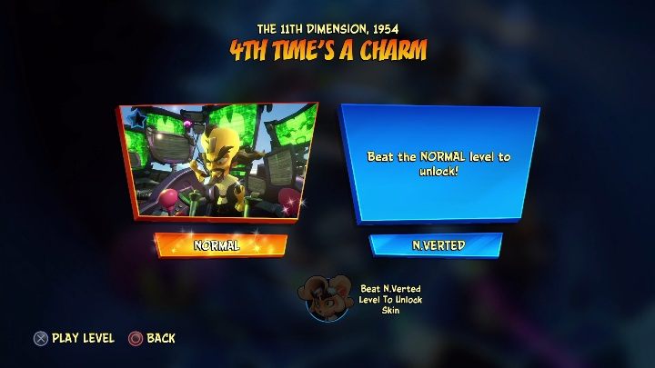 W celu odblokowania mapy - Bez ociągania się musisz pokonać bossa na mapie - do czterech razy sztuka - Crash 4: Pokłady cierpliwości - solucja, opis przejścia - Crash Bandicoot 4 - poradnik, solucja