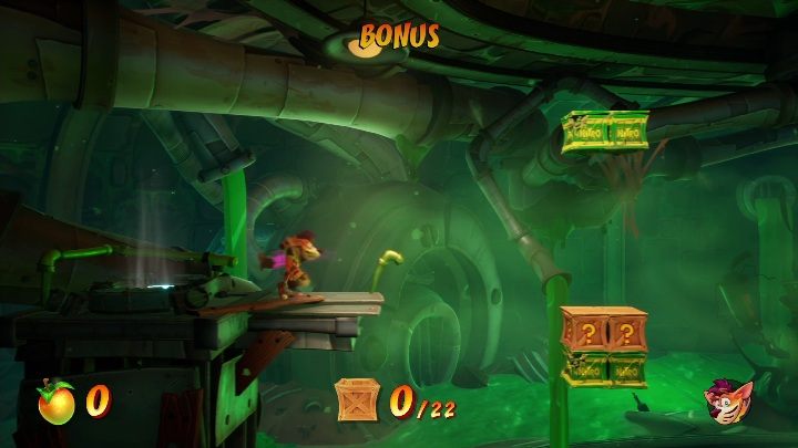 Bonusowy poziom znajduje się po prawej tronie, zaraz obok maski - Crash 4: Fabryka Nitro - solucja, opis przejścia - Crash Bandicoot 4 - poradnik, solucja
