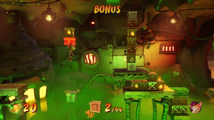 Bonusowy poziom znajduje się po lewej tronie, zaraz obok punktu zapisu - Crash 4: Toksyczne tunele - solucja, opis przejścia - Crash Bandicoot 4 - poradnik, solucja