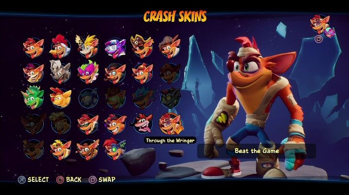 Sposób odblokowania: ukończ grę - Crash 4: Crash - skórki, jak odblokować - Crash Bandicoot 4 - poradnik, solucja
