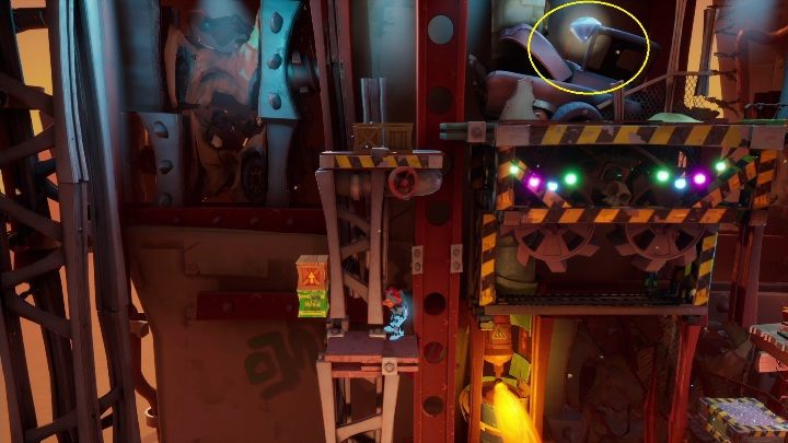 Następnie prześliźnij się pod skrzynią z Nitro i wskocz na górę - Crash 4: Diamenty - gdzie znaleźć, lokalizacja - Crash Bandicoot 4 - poradnik, solucja