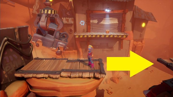 Ukryty diament na mapie Truck Stopped znajdziesz zaraz obok dźwigu - Crash 4: Diamenty - gdzie znaleźć, lokalizacja - Crash Bandicoot 4 - poradnik, solucja