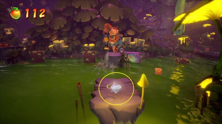 Odbij się od drzewa i wskocz na skalną platformę - Crash 4: Diamenty - gdzie znaleźć, lokalizacja - Crash Bandicoot 4 - poradnik, solucja