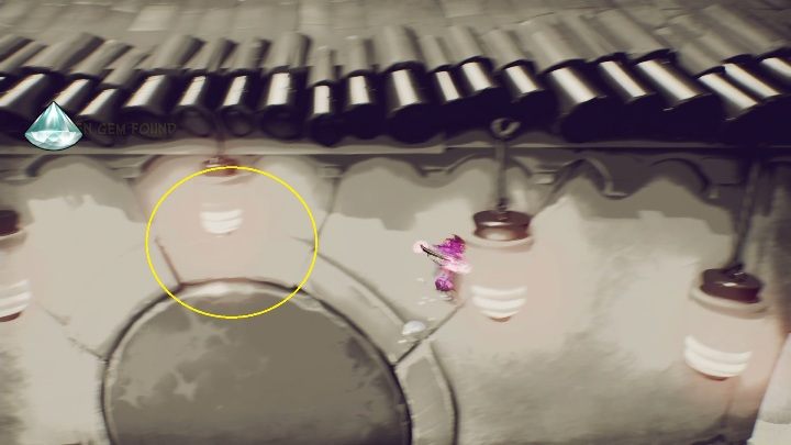 Ukryty diament znajdziesz na górze budynku, musisz do niego dolecieć korzystając z fioletowej maski - Crash 4: Diamenty (Poziomy Na Odwrót) - lista, lokalizacja - Crash Bandicoot 4 - poradnik, solucja