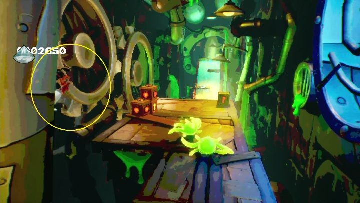 Gdy na Twojej drodze pojawia się zielone wybuchające stworki skręć w lewo - Crash 4: Diamenty (Poziomy Na Odwrót) - lista, lokalizacja - Crash Bandicoot 4 - poradnik, solucja