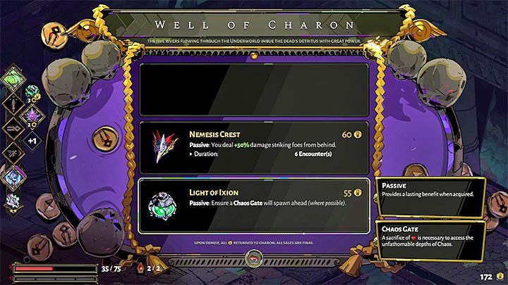 Warto zaznaczyć, że w sklepach i studniach Charona możecie odnajdywać przedmioty Światło Ixion - Hades: Jak odblokować Chaos? - Hades - poradnik do gry