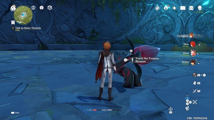 Po zakończonej walce na arenie pojawi się Trounce Blossom - Genshin Impact: Andrius, Wolf of the North - boss, jak pokonać ? - Genshin Impact - poradnik do gry