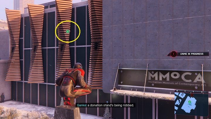 Kapsuła z Central Parku znajduje się na budynku muzeum - Spider-Man Miles Morales: Kapsuły czasu - wszystkie lokacje, lista - Spider-Man Miles Morales - poradnik, solucja