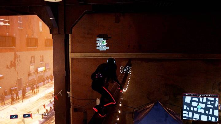 Druga kapsuła znajduje się pod mostem w dolnej części dzielnicy - Spider-Man Miles Morales: Kapsuły czasu - wszystkie lokacje, lista - Spider-Man Miles Morales - poradnik, solucja