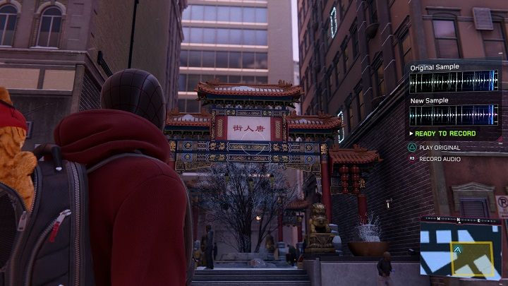 W Chinatown źródło dźwięku pochodzi z wielkiej bramy - Spider-Man Miles Morales: Próbki dźwiękowe - wszystkie lokacje, lista - Spider-Man Miles Morales - poradnik, solucja