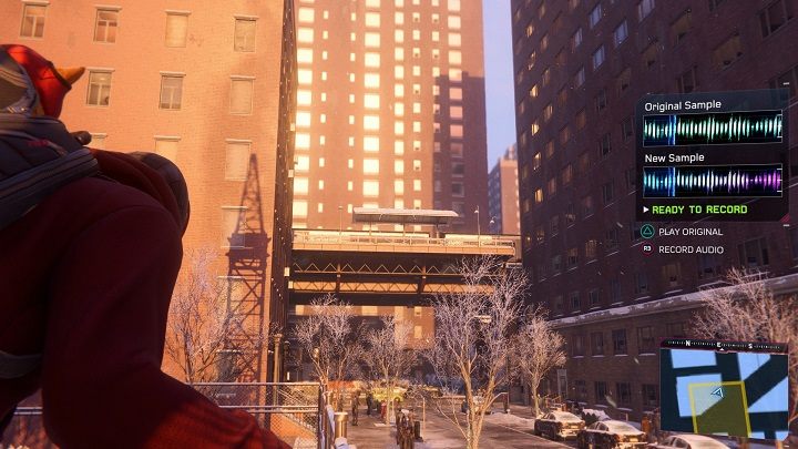 W tej dzielnicy znajduje się 1 próbka dźwiękowa do nagrania, opisaliśmy ją na osobnej stronie poradnika - Spider-Man Miles Morales: Harlem - mapa, znajdźki, lokacje - Spider-Man Miles Morales - poradnik, solucja