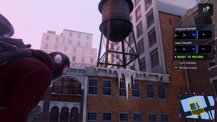 W tej dzielnicy odnajdziesz 1 próbkę dźwiękową do nagrania, opisaliśmy ją na osobnej stronie poradnika - Spider-Man Miles Morales: Upper East Side - mapa, znajdźki, lokacje - Spider-Man Miles Morales - poradnik, solucja