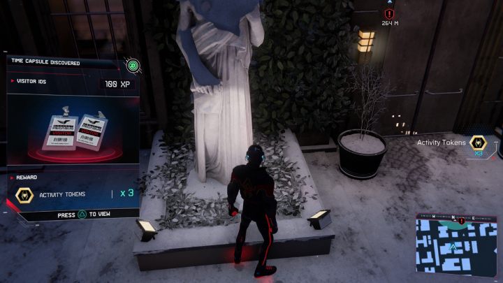 W tej dzielnicy odnajdziesz 2 kapsuły czasu - Spider-Man Miles Morales: Upper East Side - mapa, znajdźki, lokacje - Spider-Man Miles Morales - poradnik, solucja