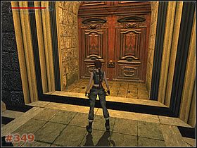 Potem od razu biegiem w prawo i po jasno żółtej części [#348] najpierw lekko w górę (schodek) i potem skokiem w stronę drzwi - [Misja 18] Wrath of the Beast | Tomb Raider The Angel of Darkness - Tomb Raider: The Angel of Darkness - poradnik do gry