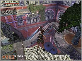 Będąc na tym niżej położonym bloku, przeskocz na sąsiedni i z niego na metalową kładkę [#511 ] - [Misja 25] The Bio-Research Facility (cz.3) | Tomb Raider The Angel of Darkness - Tomb Raider: The Angel of Darkness - poradnik do gry