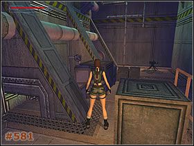Wciśnij przycisk na ścianie z prawej i wejdź do nowego pomieszczenia - [Misja 28] Aquatic Research Area (cz.1) | Tomb Raider The Angel of Darkness - Tomb Raider: The Angel of Darkness - poradnik do gry