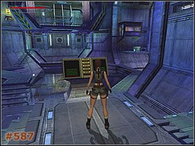 Kilka strzałów i puszka wyleci w powietrze, rozwalając wieżyczkę blokująca przejście - [Misja 28] Aquatic Research Area (cz.1) | Tomb Raider The Angel of Darkness - Tomb Raider: The Angel of Darkness - poradnik do gry