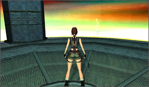 Tak jak poprzednio, po prostu przykucnij, to i tym razem nic Ci się nie stanie - [Misja 32] Eckhardts Lab (cz.2) | Tomb Raider The Angel of Darkness - Tomb Raider: The Angel of Darkness - poradnik do gry